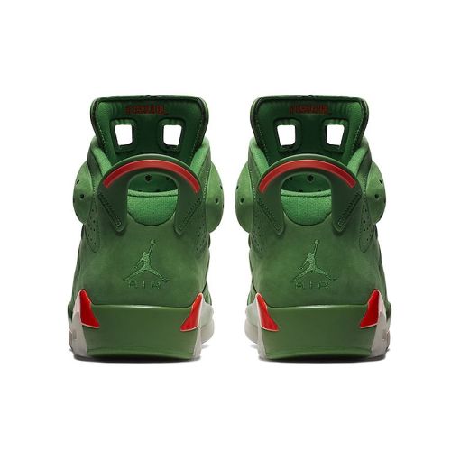 Nike Air Jordan 6 Gatorade AJ6 Green Suede Men's Basketball Shoes Outdoor Sneakers Wear Resistant Cozy Footwear 2018 New AJ5986