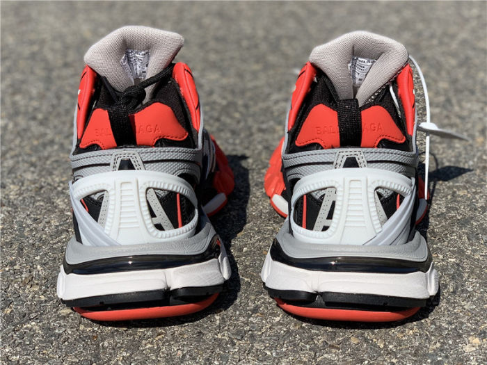 Balenciaga 4.0 gray black red hollow