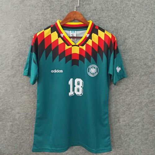 Germany 1994 classic away soccer jerseys