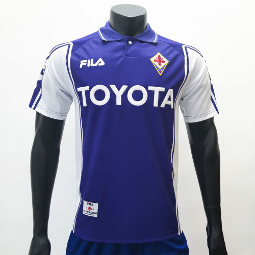 Fiorentina 1999/2000 Home Retro Soccer Jerseys
