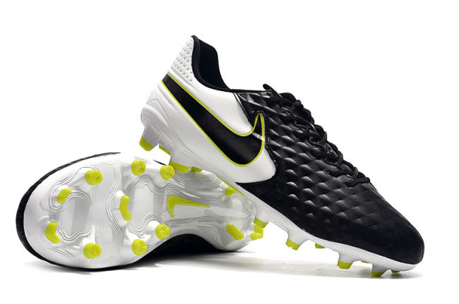 Tiempo Legend VIII Elite FG Football Shoes - White/Black