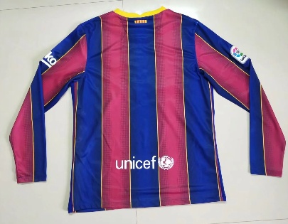 Thai Version Barcelona 20/21 LS Home Soccer Jersey