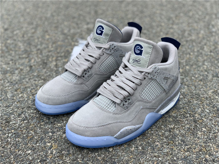 Air Jordan 4  “Georgetown Hoyas” by shootjerseys