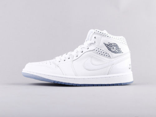 NIKE Air Jordan 1 mid Diamond White by aclotzone