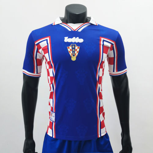 Croatia 1998 Away Retro Soccer Jerseys