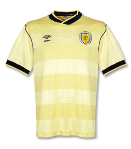 1986-1988 Scotland Away Retro Soccer Jersey Shirt
