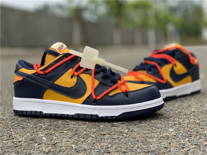Off-White x Nike Dunk Low Pine Green OW by shootjerseys