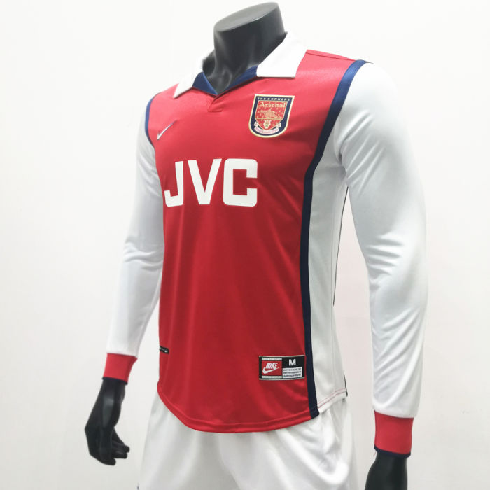 Arsenal 1998/1999 Home LS Retro Soccer Jerseys