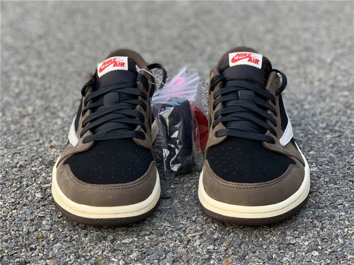 Travis Scott x Air Jordan 1 Low “Dark Mocha” by shootjerseys