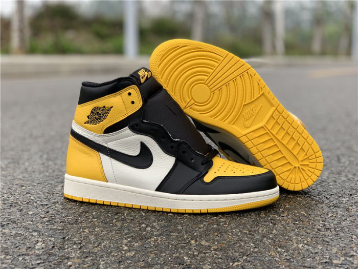 Air Jordan 1 Retro High OG AJ1 “Yellow Toe” by shootjerseys