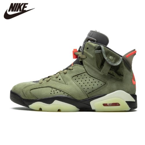 Original Air Jordan 6 Black Infrared Basketball Shoes RETRO CNY Sport Sneaker TS Green