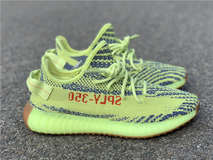 Adidas Yeezy 350 V2 Boost Semi Frozen Yellow by shootjerseys