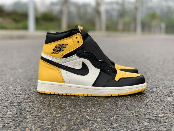 Air Jordan 1 Retro High OG AJ1 “Yellow Toe” by shootjerseys