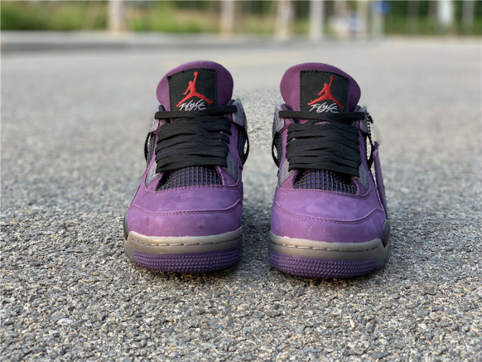 Travis Scott x Air Jordan 4 Purple Suede by shootjerseys