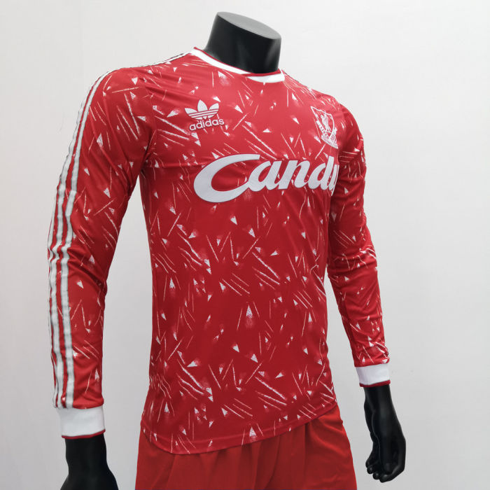 Liverpool 1989/1991 Home LS Retro Soccer Jerseys