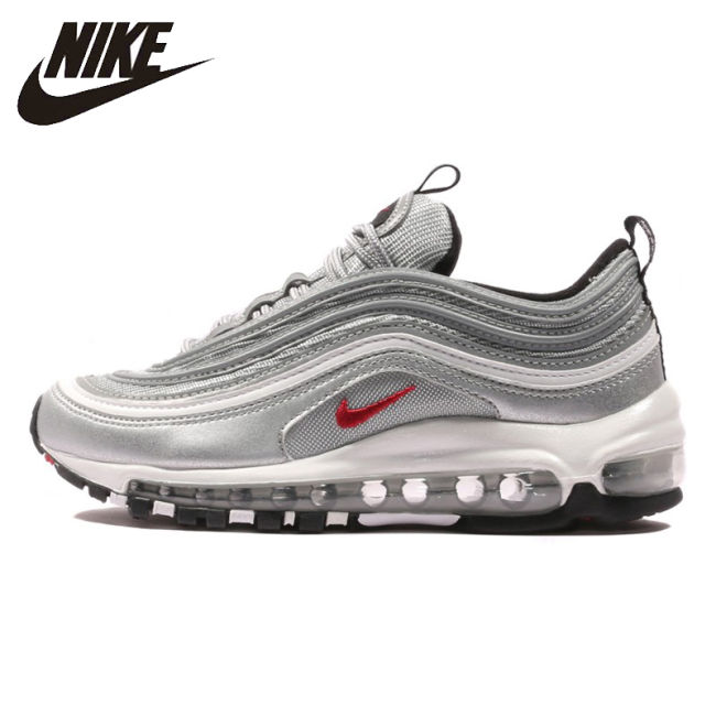 Original Authentic Nike Air Max 97 OG QS Silver Bullet Men's Sneakers Breatheable Running Shoes 885691-001