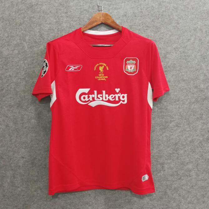 Liverpool 2005 Champions League retro classic soccer jerseys