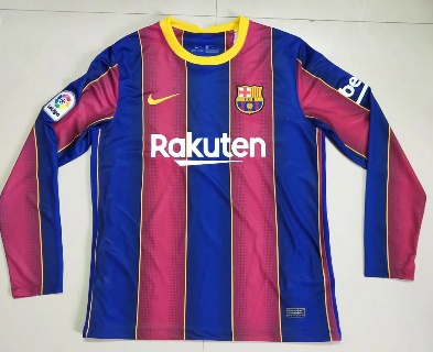 Thai Version Barcelona 20/21 LS Home Soccer Jersey