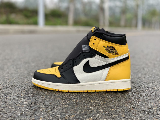 Air Jordan 1 Retro High OG AJ1 “Yellow Toe” by shootjerseys