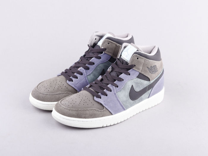 NIKE Air Jordan 1 mid Gray brown by aclotzone
