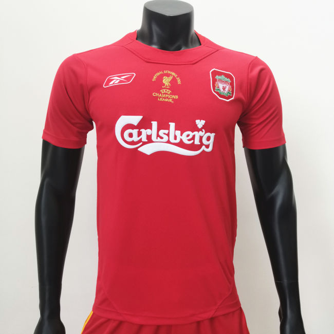 Liverpool 2005 Champions League Final Home Retro Jerseys