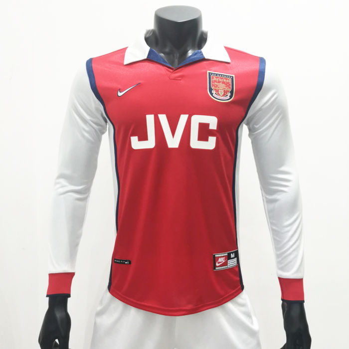 Arsenal 1998/1999 Home LS Retro Soccer Jerseys