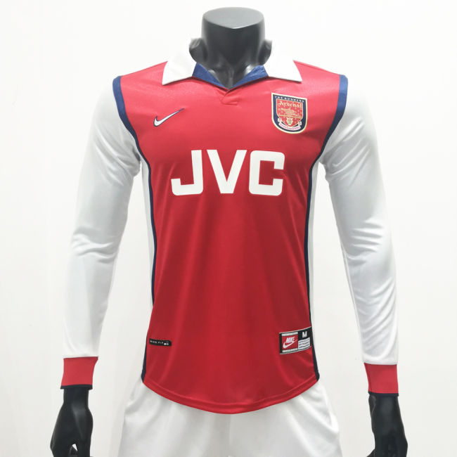 Arsenal 1998/1999 Home LS Retro Soccer Jerseys
