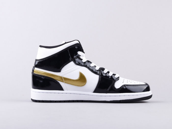 NIKE Air Jordan 1 mid Black gold by aclotzone