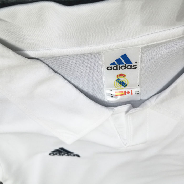 Real Madrid 2001/2002 Home LS Retro Soccer Jerseys