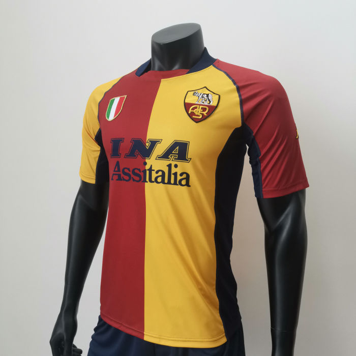Roma 2001/2002 Home Retro Soccer Jerseys