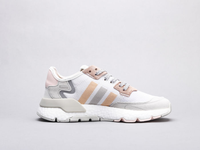 adidas Nite Jogger white and Pink by aclotzone