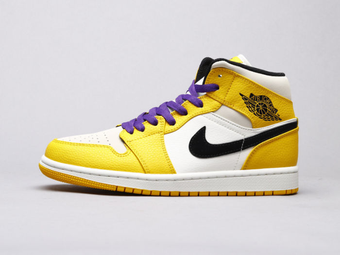 NIKE Air Jordan 1 mid Lakers by aclotzone