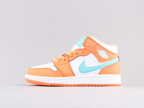 NIKE Air Jordan 1 White powder orange by aclotzone