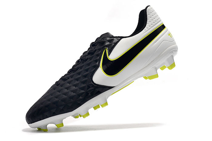 Tiempo Legend VIII Elite FG Football Shoes - White/Black