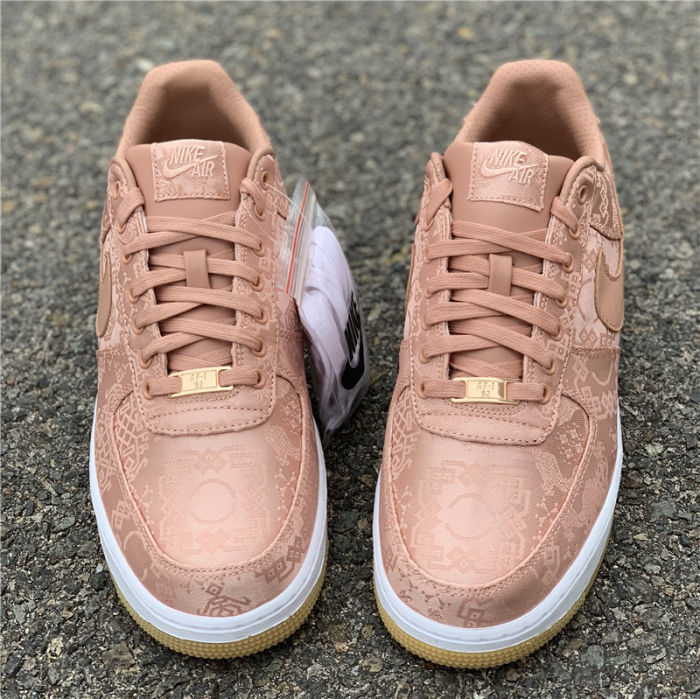 CLOT x Nike Air Force 1 Low “Rose Gold” by shootjerseys