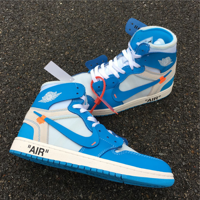 OFF-WHITE x Air Jordan 1 “Powder Blue” by shootjerseys