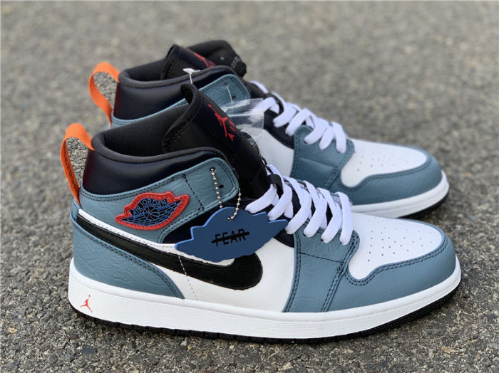 Air Jordan 1 Mid“ x Fearless”Facetasm by shootjerseys