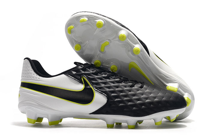 Tiempo Legend VIII Elite FG Football Shoes - White/Black