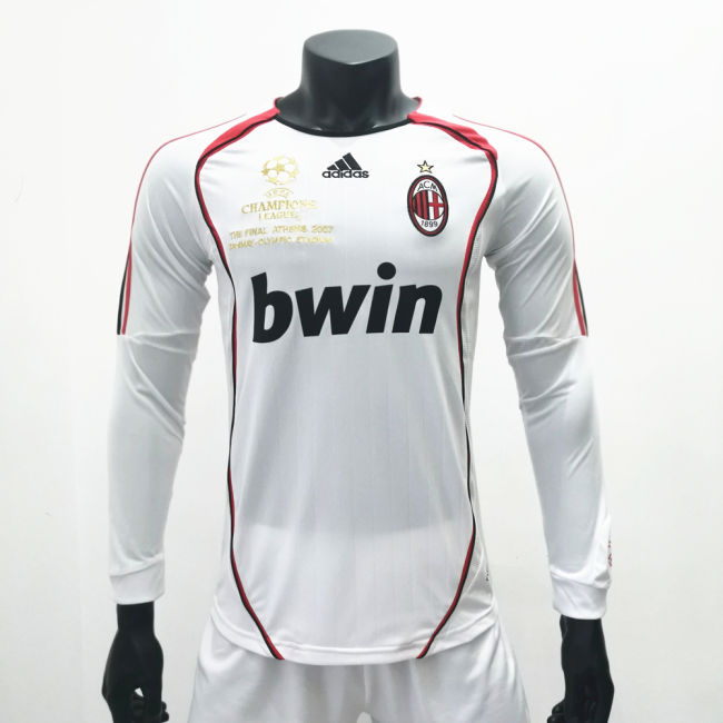 AC Milan 2006/2007 Away LS Retro Soccer Jerseys