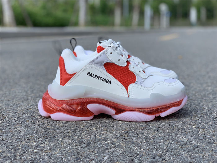 Balenciaga air cushion white red