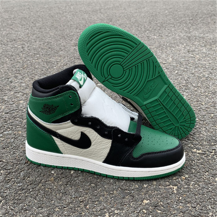 Air Jordan 1 Retro High“Pine Green”GS by shootjerseys