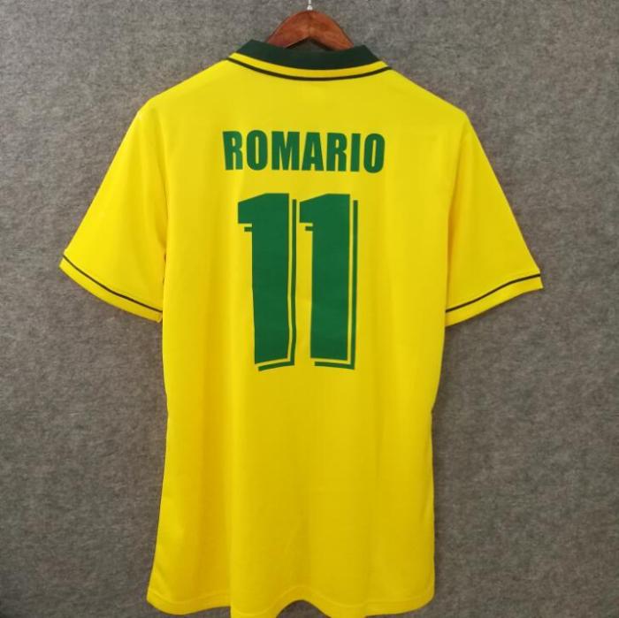 Brazil 1994 retro classic home soccer jerseys