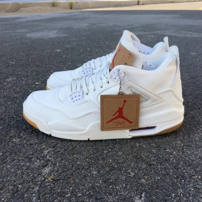 Levis x Air Jordan 4 “White” by shootjerseys