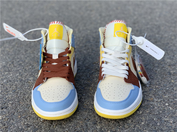 Air Jordan 1 High Mid x Maison Chateau Rouge by shootjerseys