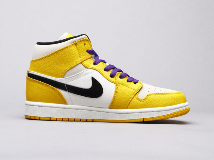 NIKE Air Jordan 1 mid Lakers by aclotzone