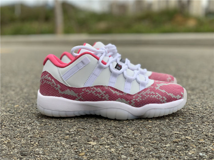 Air Jordan 11 Low “Pink Snakeskin by shootjerseys