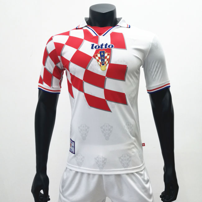 Croatia 1998 Home Retro Soccer Jerseys