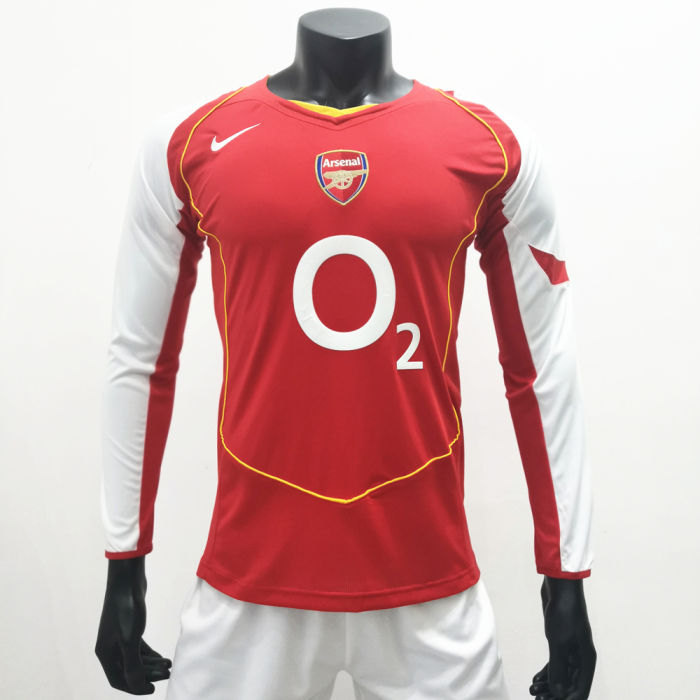 Arsenal 2004/2005 Home LS Retro Soccer Jerseys