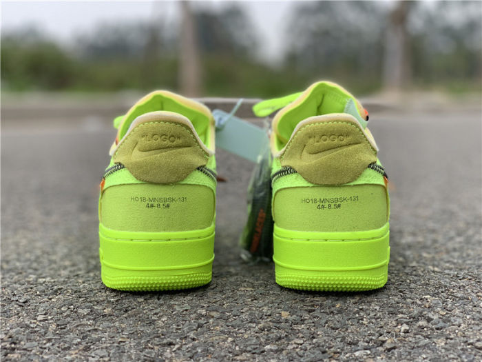 OFF-WHITE x Nike Air Force 1 “Part2 Volt” THE TEN by shootjerseys