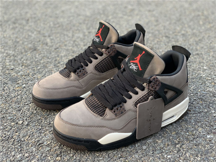 Air Jordan 4 x Travis Scott Olive by shootjerseys